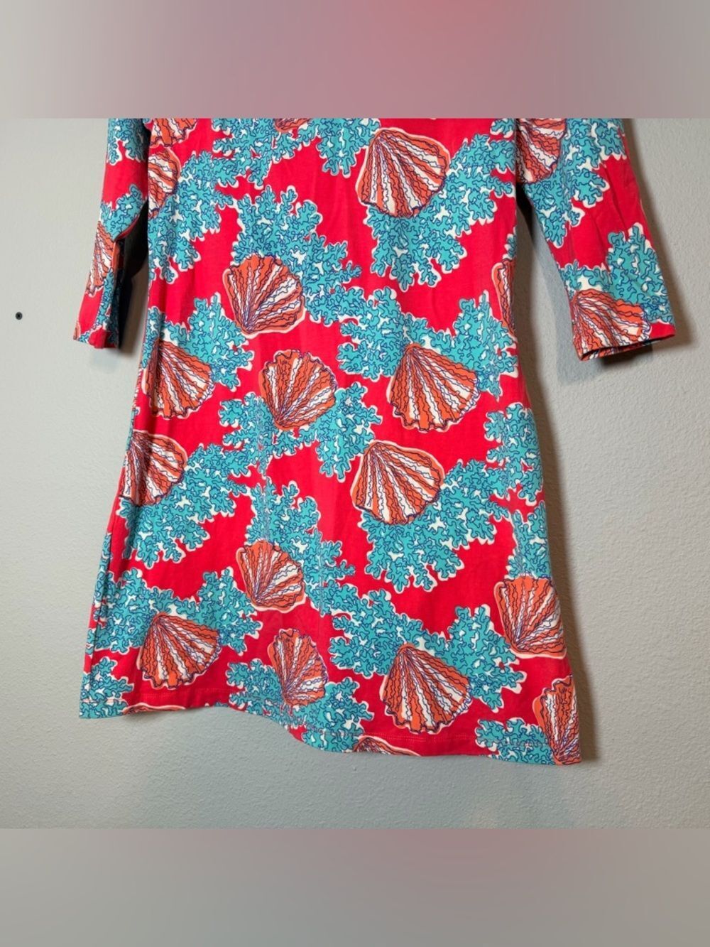 Lilly Pulitzer Topanga Dress Watermelon Coralina Medium Scoopback Cotton Blend - Picture 5 of 12